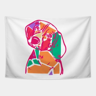 Neon Beagle Tapestry