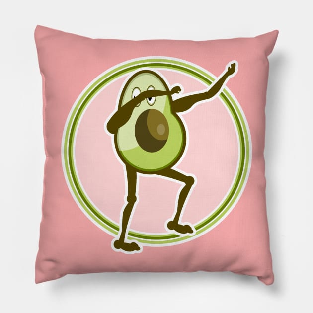 Avocado Dabbing Pillow by mailboxdisco