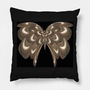 Golden batterfly Pillow