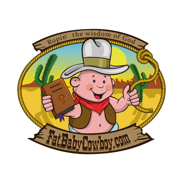 Fat Baby Cowboy Logo by Evangeltoons