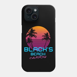 Black's Beach California Retro 80's Phone Case