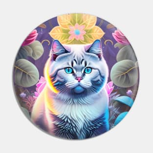 Radiant British Shorthair Kitty Pin