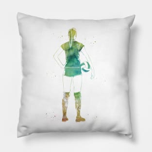 Girl Volleyball Player Pillow