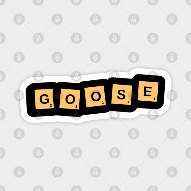GOOSE Scrabble Points Magnet by GypsyBluegrassDesigns