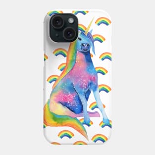 Rainbow unicorn Phone Case