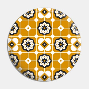 Mid Century Modern Tiles on Yellow Pin