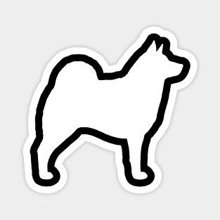 Norwegian Elkhound Silhouette Magnet