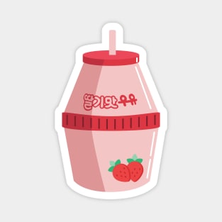 Strawberrymilk Korea cute drink kpop sticker Magnet