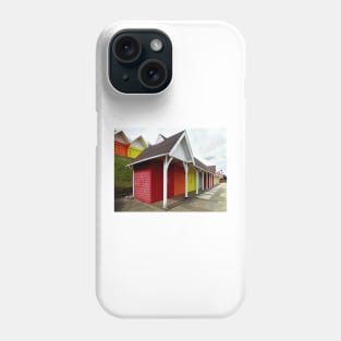 Colourful Beach Huts in the Uk Phone Case