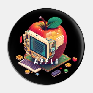 Apple-Inspired Pixel Computer Image: A Creative Blend of Technology and Design Pin