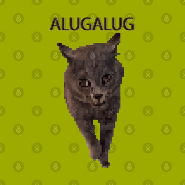 Alugalug Meme Cat 8bit Pixel Art by AT Digital