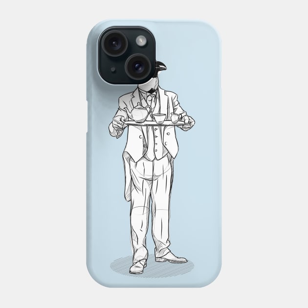 The Proper Penguin Phone Case by joshua.scheide@protonmail.com