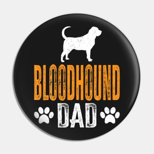 Bloodhound Dad Gift Dog Daddy Bloodhound Father Day Pin