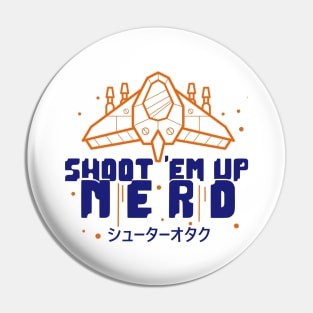 Shoot 'Em Up Nerd Pin