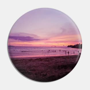 Sunset on the Beach Pin