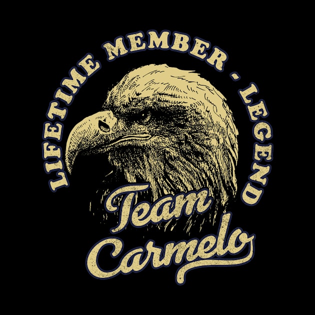 Carmelo Name - Lifetime Member Legend - Eagle by Stacy Peters Art