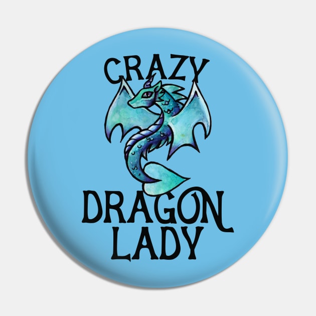 Crazy Dragon lady Pin by bubbsnugg