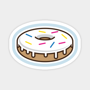 Yummy colourful sprinkles donut Magnet