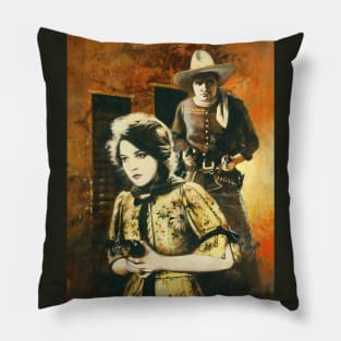 Vintage Western Movie Pillow