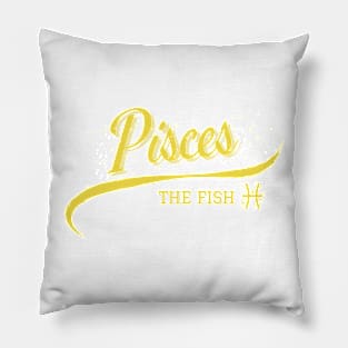 Pisces Retro Zodiac Pillow