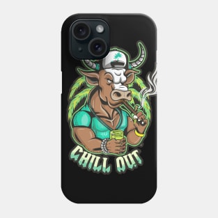 Pop Culture Bull in Hip Hop Gear Phone Case