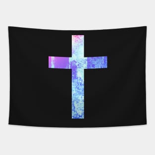 City Easter Cross Design Tapestry