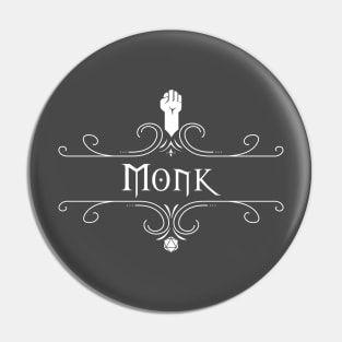 Monk D&D class with embellishment Pin