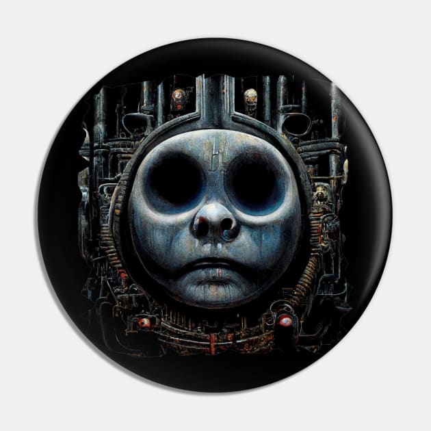 HR Giger - Thomas the Tank Engine Pin by Mikaeus