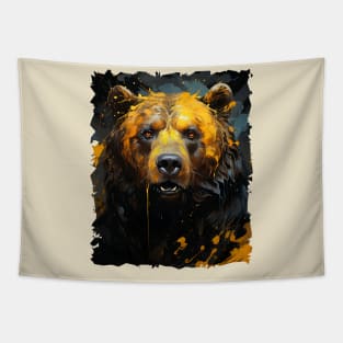 Brown Bear Painting Tapestry