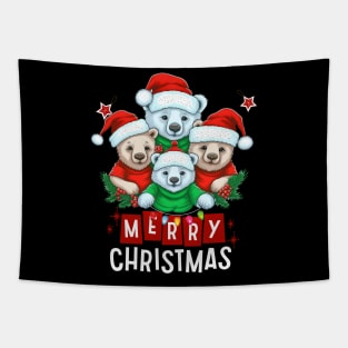 Christmas-Bear Tapestry