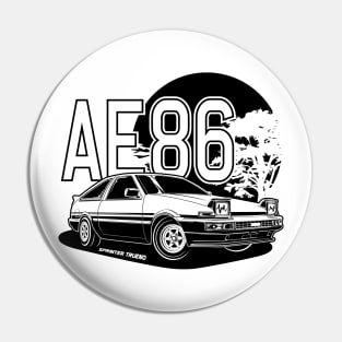 AE86 TRUENO (Black Print) Pin