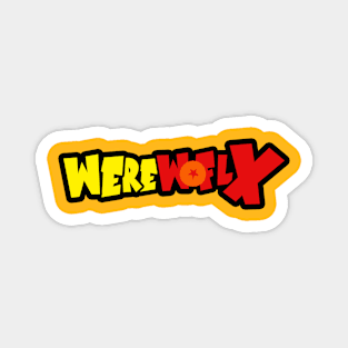 WEREWOLF DRAGONBALL STYLE DESIGN Magnet