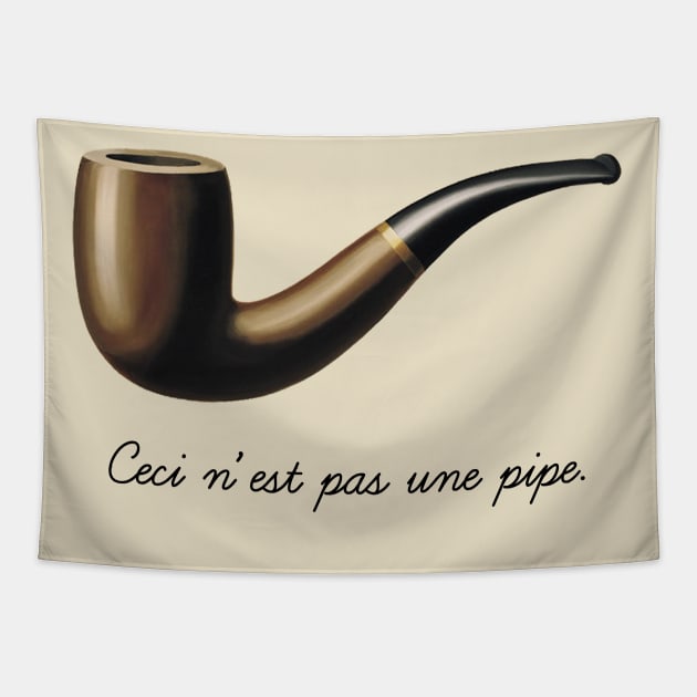 Ceci N'est Pas Une Pipe Tapestry by SteelWoolBunny