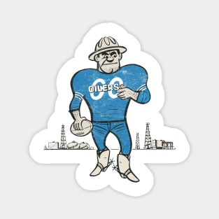 Mid Century Houston Oilers Design Magnet