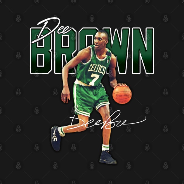 Dee Brown Basketball Legend Signature Vintage Retro 80s 90s Bootleg Rap Style by CarDE
