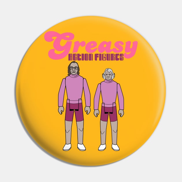 Greasy Action Figures Pin by gigglelumps