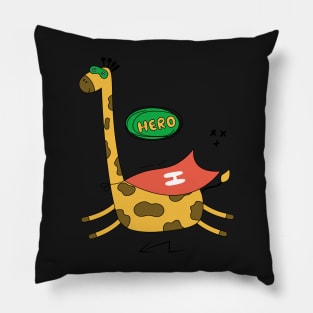 Giraffe superhero Pillow