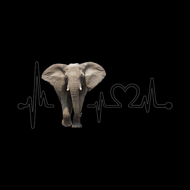 Elephant Heartbeat Art Gift Tshirt Fridays For Future T-Shirt by gdimido