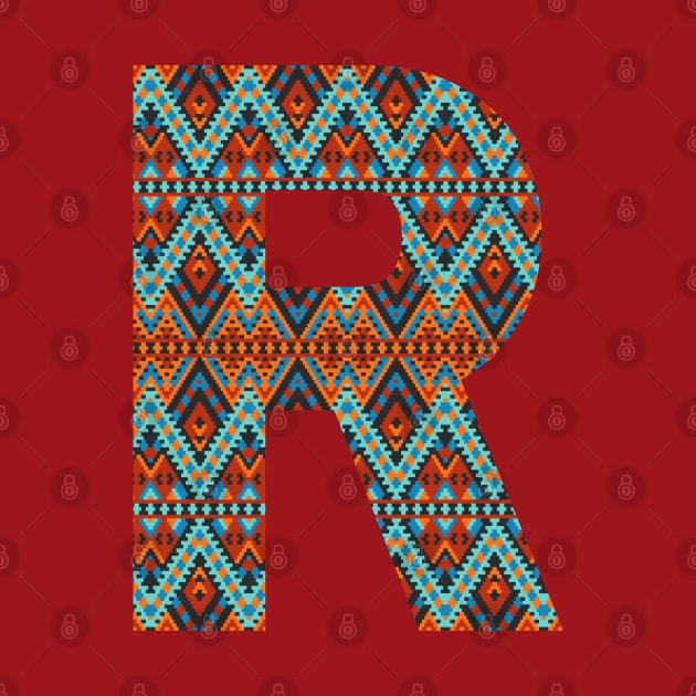 Letter R- boho design by RinaMosaics