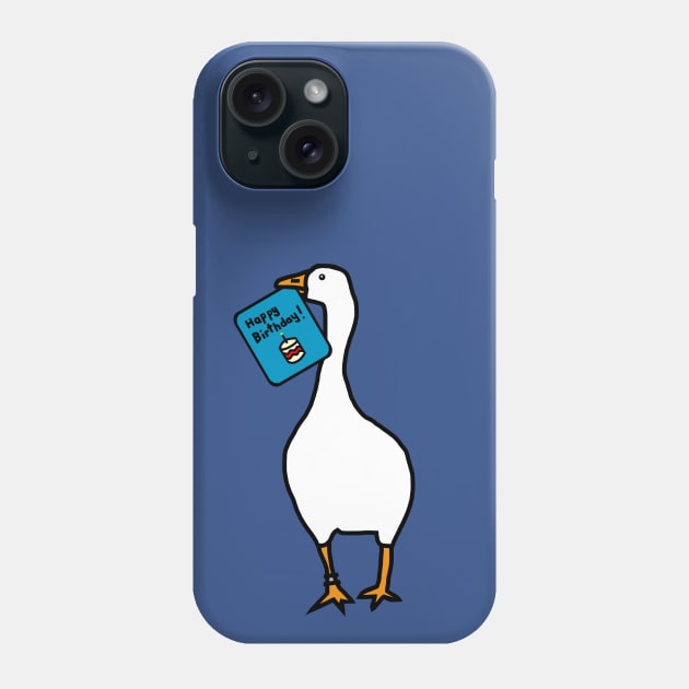 Happy Birthday Gaming Goose Cute Animals Design Phone Case by ellenhenryart