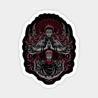 Jujutsu Kaisen Sukuna Domain Expansion Art Magnet
