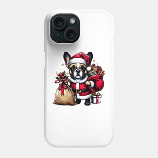 French Bulldog Santa Claus Christmas Phone Case