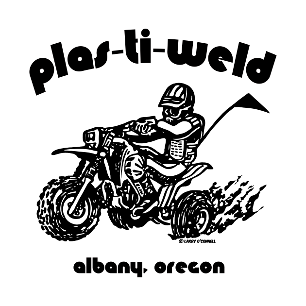 Discover Plas Ti Weld in black - Three Wheeler - T-Shirt