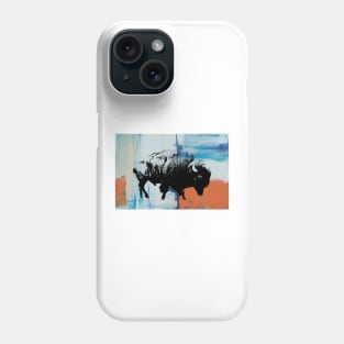 American Bison Stamp Art Painting Desert Phone Case