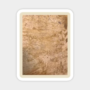 Tan Cork Frotage Painting Magnet