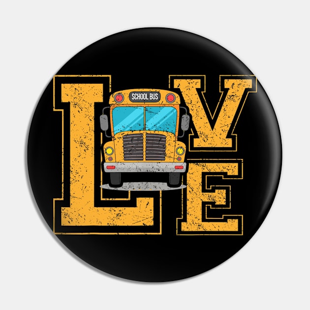 Love School Bus Driver TShirt For Men Women Bus Driver Gifts Pin by Ortizhw