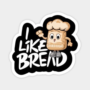 Funny Sourdough Bread Baking Minimalist Bakery Magnet