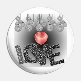 Love in Grayscale Pin