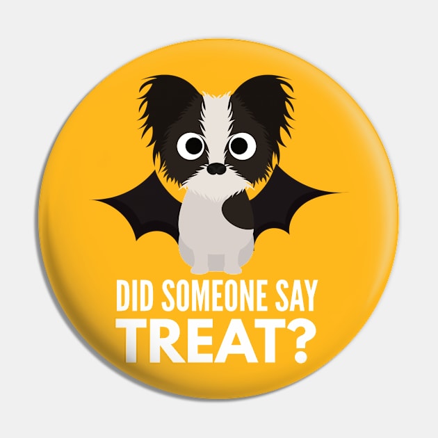 Papillon Halloween Trick or Treat Pin by DoggyStyles