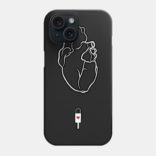 Charging Tired Heart Phone Case